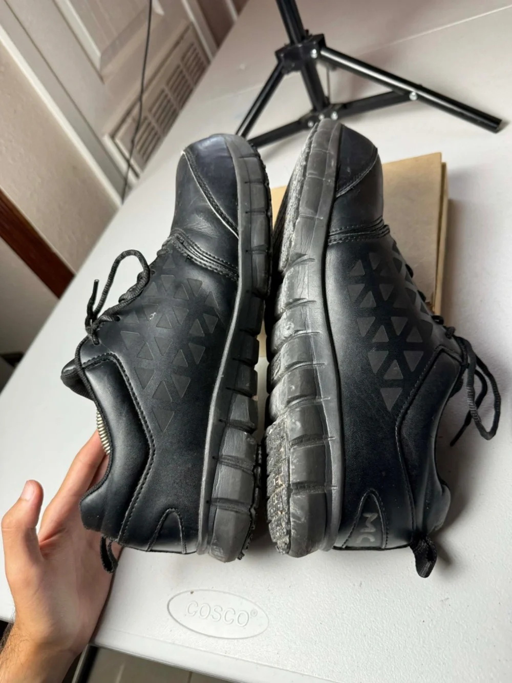 REEBOK SUBLITE CUSHION WORK MEN'S Sz 11 ATHLETIC WORK SHOE BLACK BOOTS Steal toe
